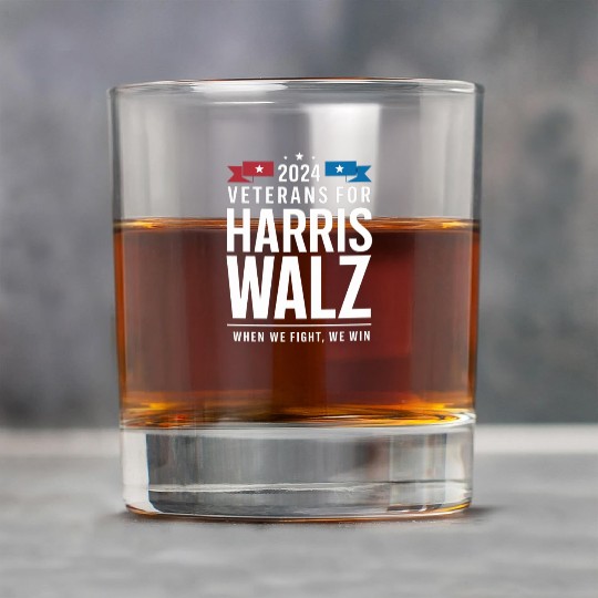 Veterans For Harris Walz 2024 Presidential Rock Glasses