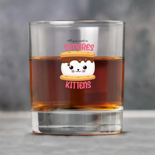 All You Need Is S'mores Kittens Rock Glasses