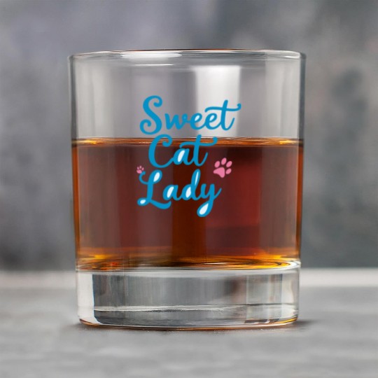 sweet cat lady Rock Glasses