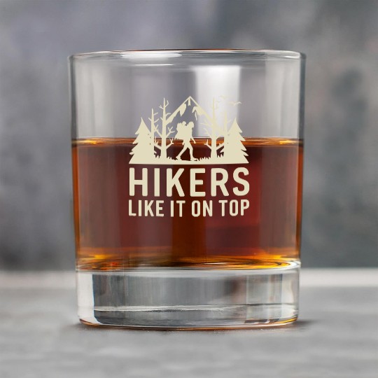 Hikers Hiking Mountains Forests Nature Rock Glasses