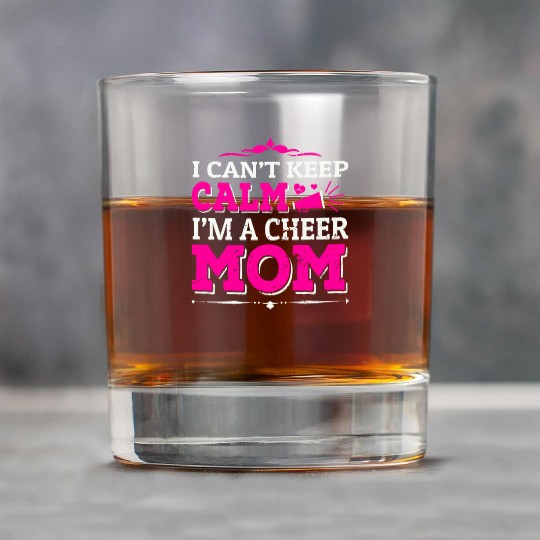 Keep Calm Cheer Mom Cheerleading Mother's Day Rock Glasses