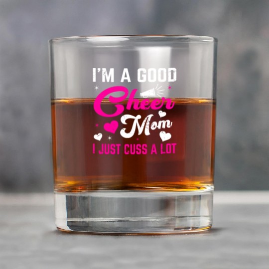 A Good Cheer Mom Cheerleading Mommy Mother's Day Rock Glasses