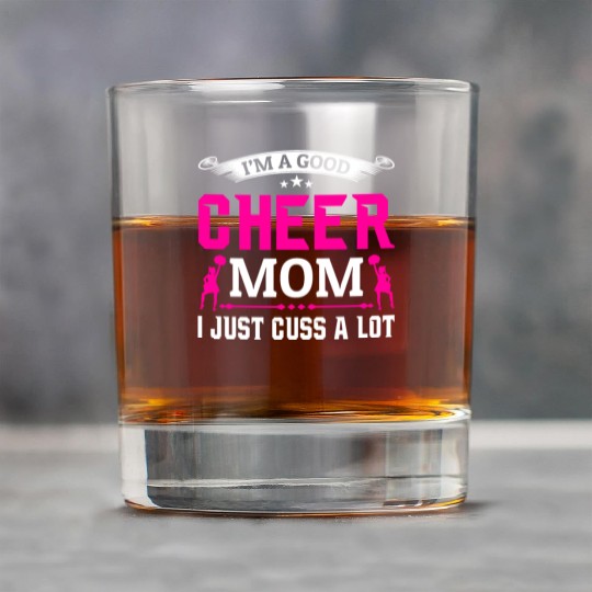 A Good Cheer Mom Cheerleading Mommy Mother's Day Rock Glasses