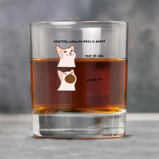 Meow - Reaction When My Boss Is Angry Rock Glasses