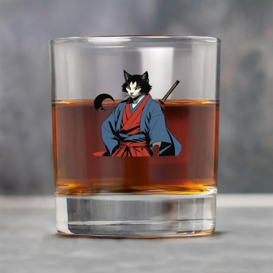 Samurai Cat Rock Glasses