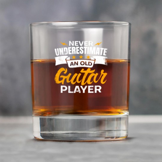 Never Underestimate An Old Guitar Player Rock Glasses