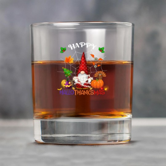 Happy HalloThanksMas Gnome Rock Glasses