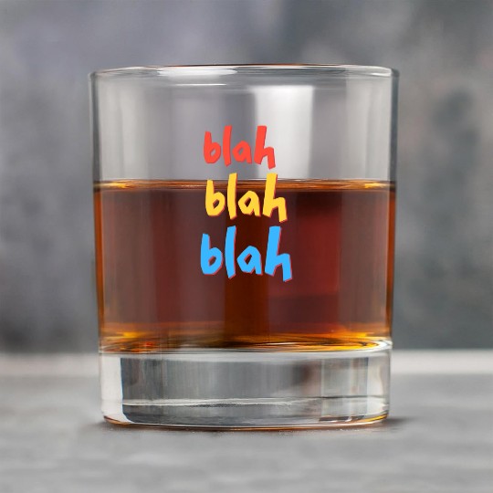 Funny Sarcastic Blah Blah Blah Rock Glasses