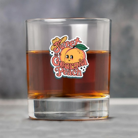 Sweet as a Georgia Peach Sticker.t-shits Rock Glasses