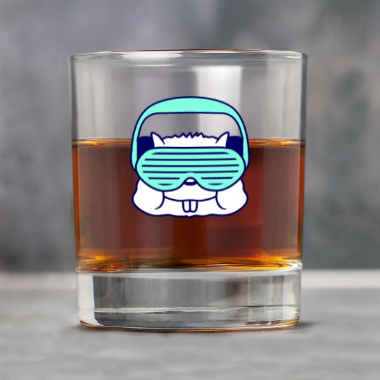 Cute DJ Hamster Party Animal Guinea Pig Pet Face Rock Glasses