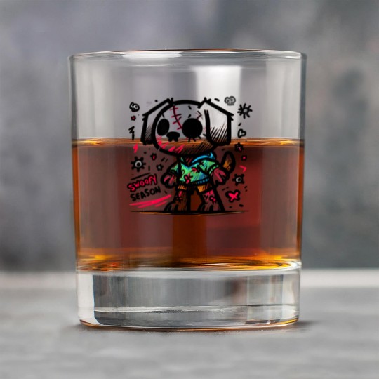 Spooky season zombie dog Rock Glasses