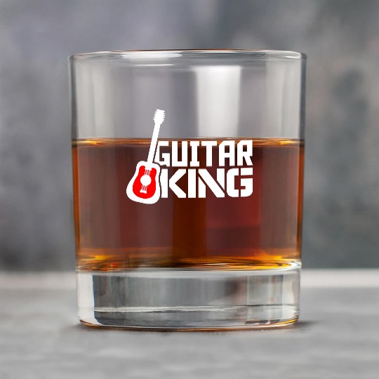 Guitar King Guitarist Text Bassist Royal Fun Quote Rock Glasses