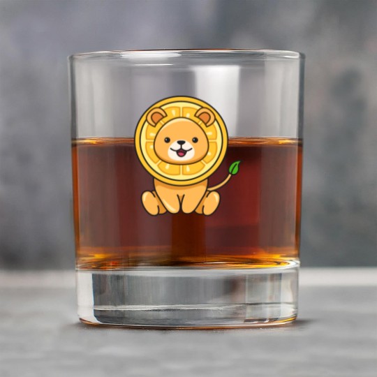 Lion Lemon Design for Lions Lovers Rock Glasses