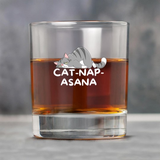 Funny Cat-Nap-Asana sleeping yoga Rock Glasses