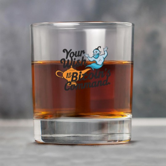 Bitcoin Genie - Your Wish is Bitcoin's Command Rock Glasses