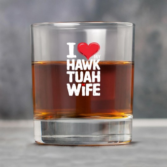 I Love My Hawk Tuah Wife Funny Hawk Tua Wife Rock Glasses
