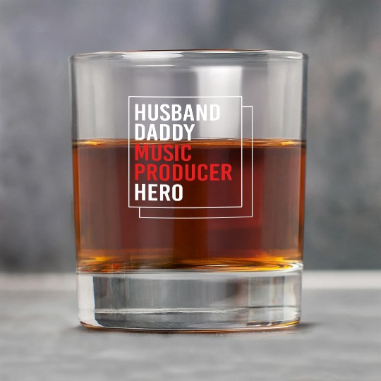 Fathers Day Husband Daddy Music Producer Rock Glasses