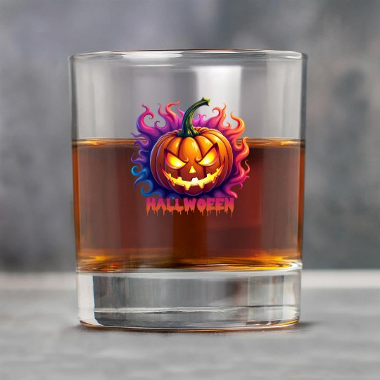 Halloween Jack O Lantern V 05 Rock Glasses