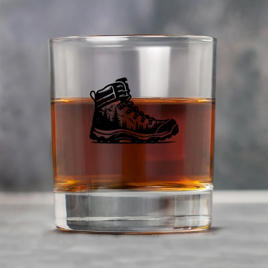 Nature Forest Hiking Boot Rock Glasses