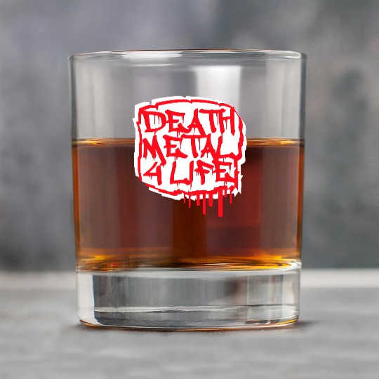 Heavy death metal 4 life hard rock music graffiti Rock Glasses