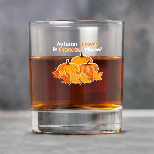 Autumn Leaves Rock Glasses
