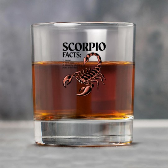 Funny Scorpio Zodiac Quote Rock Glasses