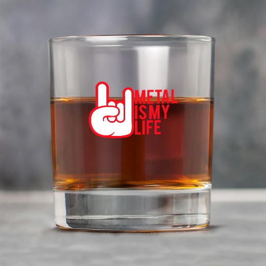 Heavy Metal Is My Life Hard Rock Music Text Quote Rock Glasses