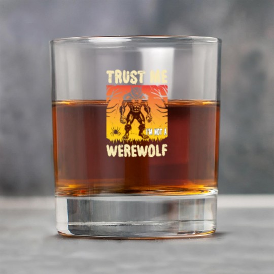 Trust Me I'm Not a Werewolf Halloween Rock Glasses