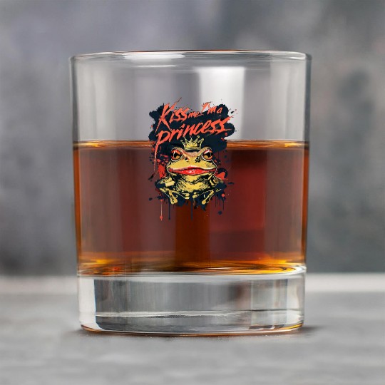 Kiss Me I'm A Princess Funny Frog Toad Rock Glasses
