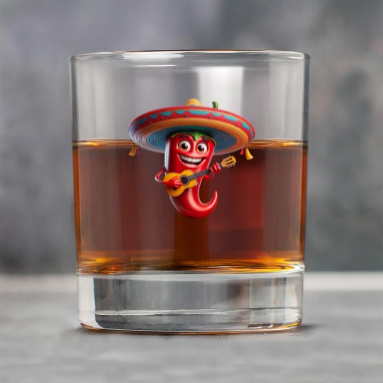 Spicy Mariachi Pepper Rock Glasses