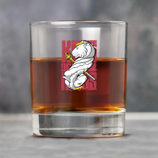 Lion King and the Holy Lamb Christian Art Rock Glasses