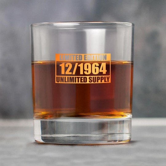 60th birthday Limited Edition - ꝏ Supply 12/1964 Rock Glasses