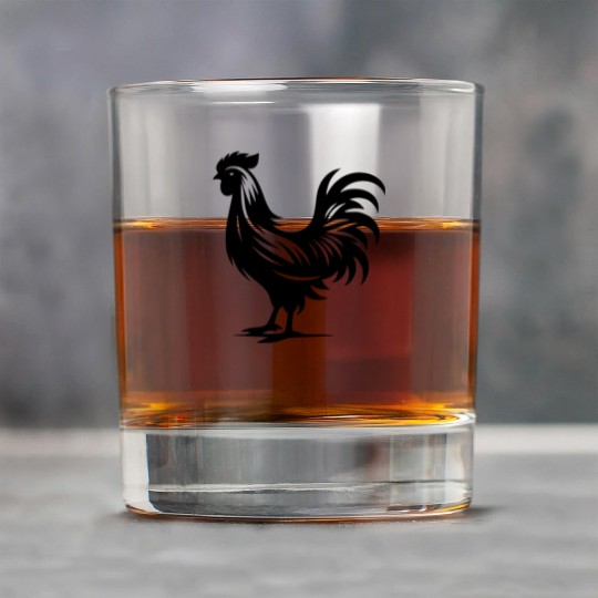Cute Cock Pedigree Cock Large Plumage Rock Glasses