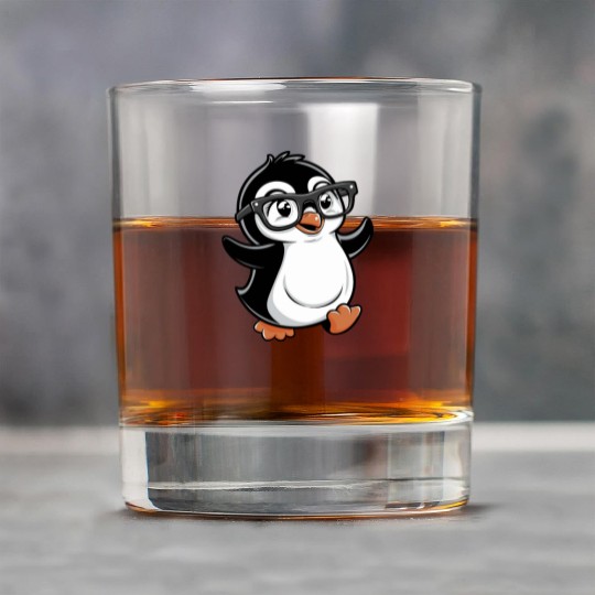 Funny Penguin , Cute Penguin , Penguin Lovers Rock Glasses