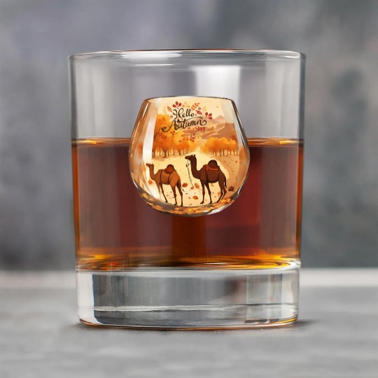 Hello Autumn unique design. Rock Glasses