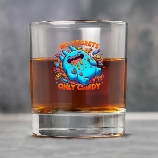 Disneyland Stitch Halloween No Regrets Only Candy Rock Glasses