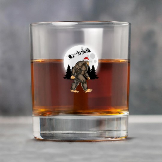 Bigfoot Believe Christmas Tree Sasquatch Santa Rock Glasses