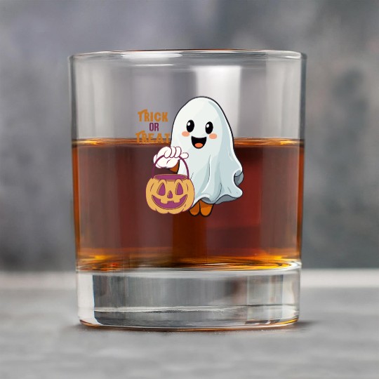 Ghost -Trick or Treat Rock Glasses