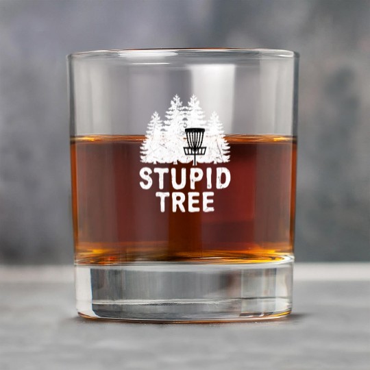 Disc Golf Stupid Tree Distressed Frisbee Golf Rock Glasses