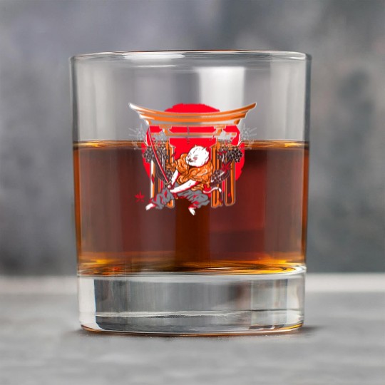 Kanji Japan Katana Ninja Cat Samurai Rock Glasses