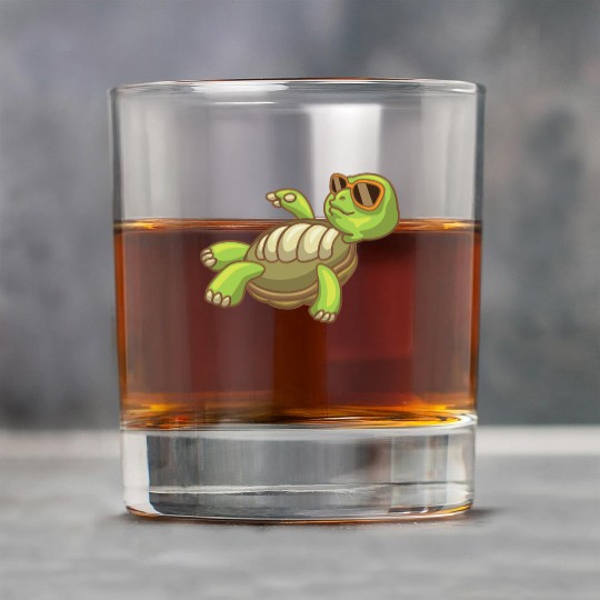 Sea Turtle Ocean Beach Relaxing Turtle Rock Glasses