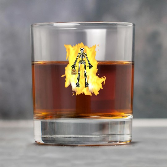 Trick or Treat skeleton Rock Glasses