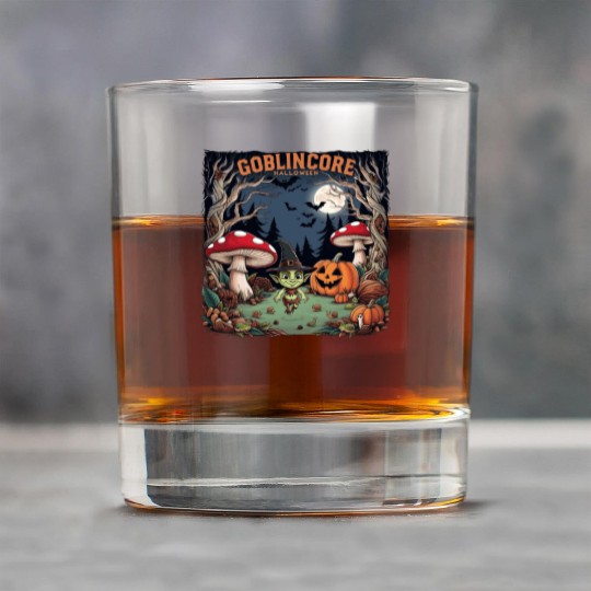 Halloween goblincore enchanted forest goblin Rock Glasses