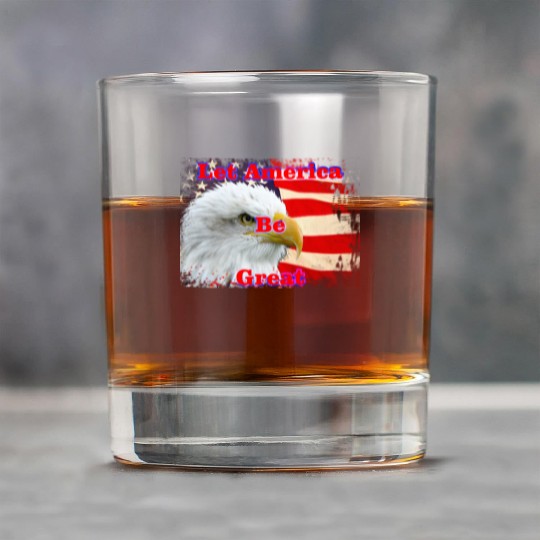 LET AMERICA BE GREAT Rock Glasses