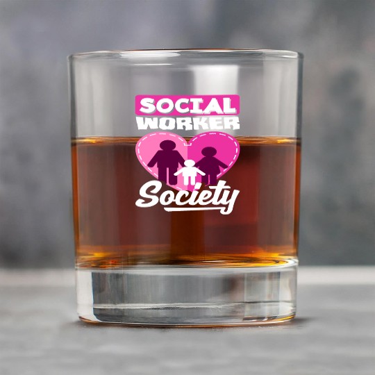 Social Worker Society Heart Family Rock Glasses