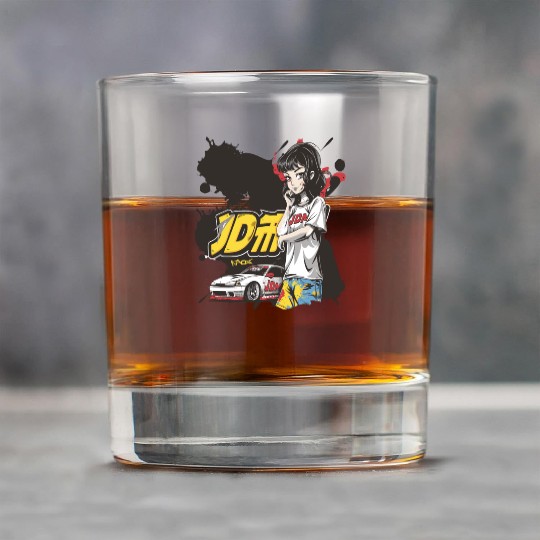 Cute Anime Girl JDM Car Street Racer Rock Glasses