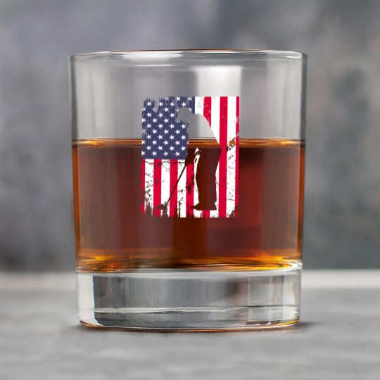 American Flag Golf Lover Golfer Rock Glasses