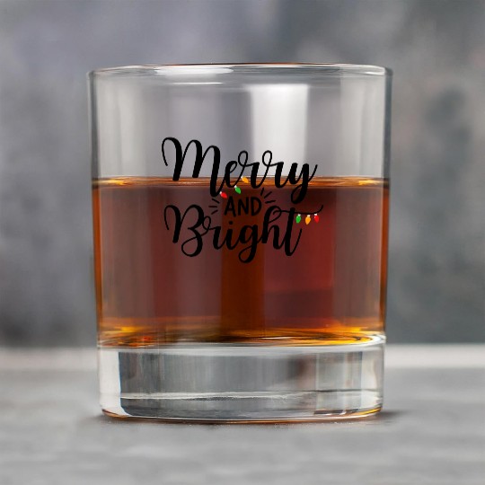 Merry And Bright Rock Glasses