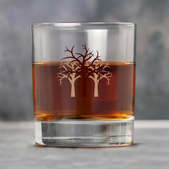 Trees Winter Autumn Forest Halloween Silhouette Rock Glasses