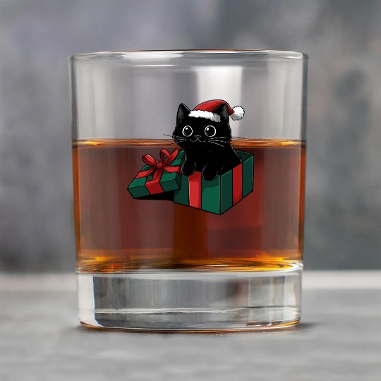 Christmas Gift Cat Rock Glasses